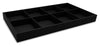 Black Linen 8 Compartment Stackable Jewelry Display Tray