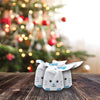 Blue Bunny Emoji Flap-Tie White Plastic Gift Bags