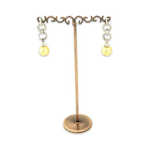 Bronze Metal Earring T-Stand