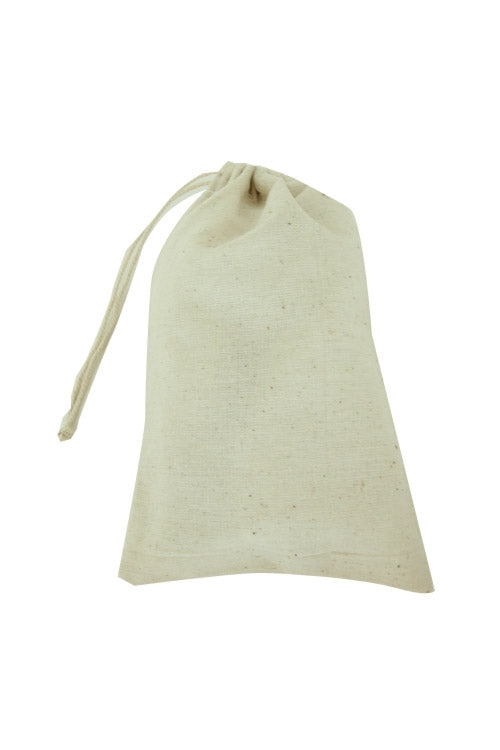 5x7 Cotton Muslin Drawstring Reusable Bags