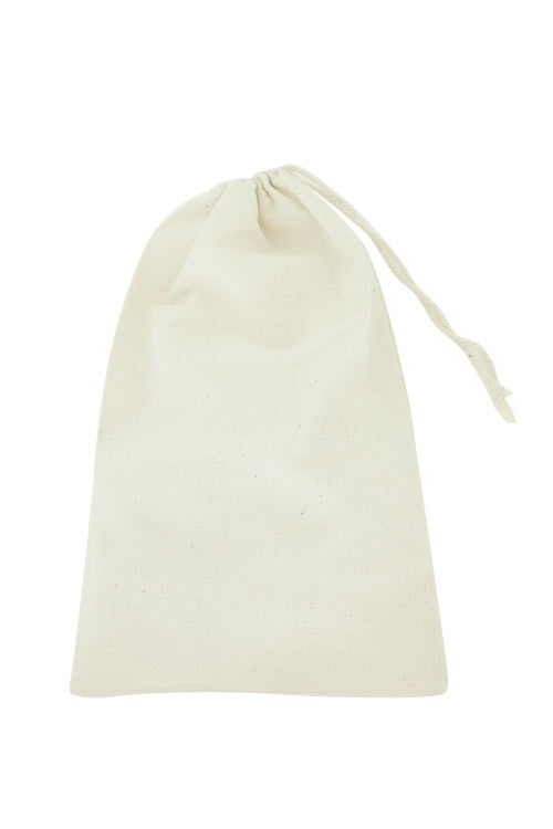8x12 Cotton Muslin Drawstring Reusable Bags
