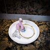 Ceramic Pink Flamingo Jewelry Dish