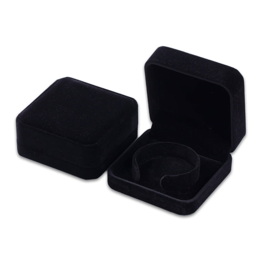 Single Deluxe Plush Black Velvet Bracelet/Watch Jewelry Box