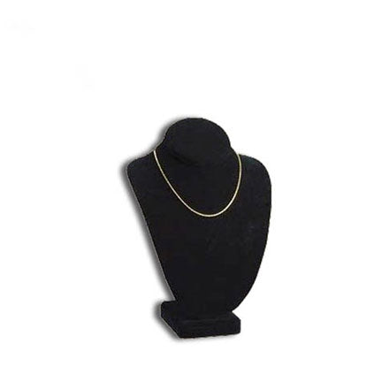 6 3/4"H Deluxe Black Velvet Necklace Bust Display