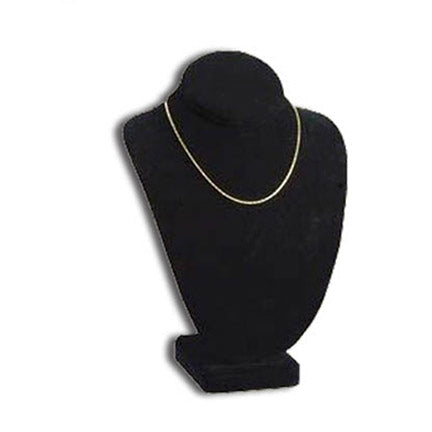 Black Velvet Necklace Chain Jewelry Display Holder Padded Neckform Easel  Stand | eBay