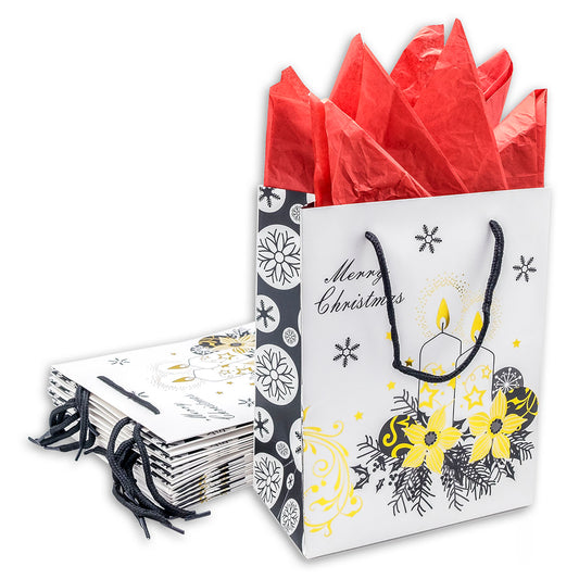 Premium Christmas Candle Holiday Gift Bags