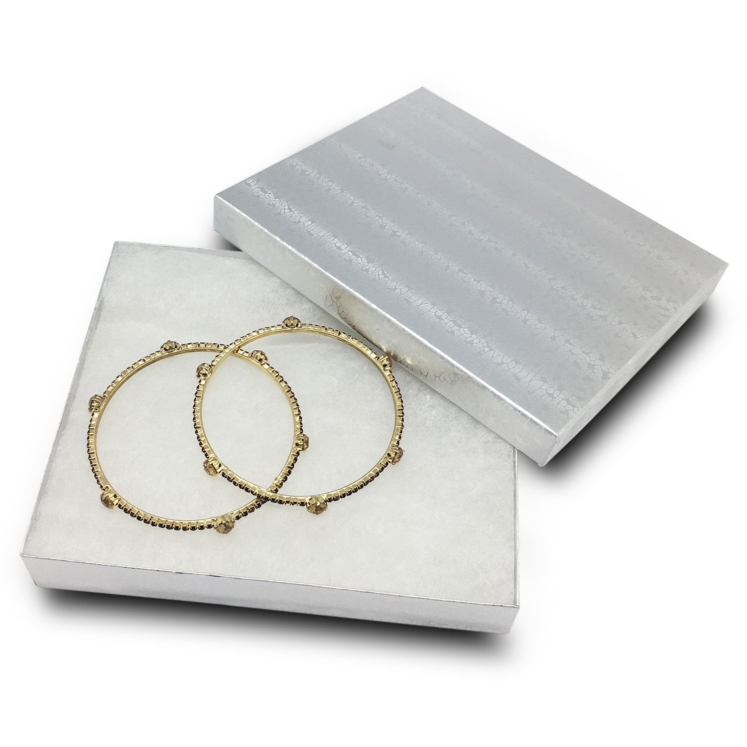 Gold Jewelry Box with Cotton (Sets, 6