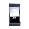 Single Door Deluxe Black Leatherette Ring Box