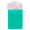 Teal Green Kraft Paper Shopping Gift Bags