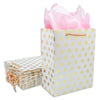 White and Gold Polka Dot Gift Bags