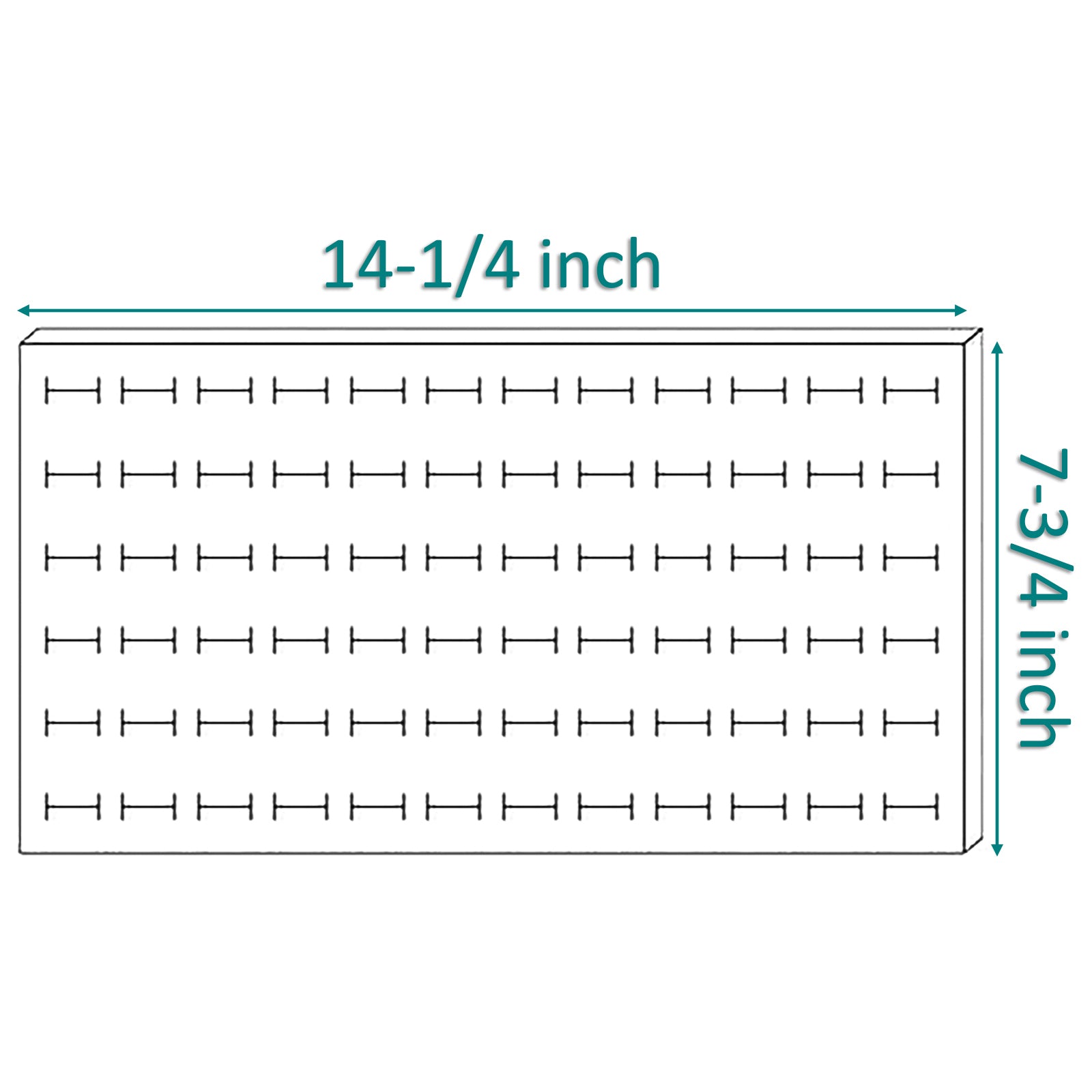 White Leatherette Foam for 72 Ring Standard Jewelry Tray Insert – JPI  Display