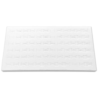 White Leatherette Foam for 72 Ring Standard Jewelry Tray Insert