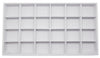 White Linen 24 Compartment Stackable Jewelry Tray